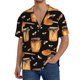 thumbnail image 1 of Fotbe Bee and Honey Camisa Estampada de Manga Corta para Hombre, Casual de Verano, Estilo Playero, Sin Arrugas-Large, 1 of 5