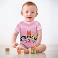 thumbnail image 2 of The Powerpuff Girls Baby Romper Short Sleeve Bodysuits Soft Rompers Summer Clothes One-Piece Jumpsuits Outfits 0-3M, 2 of 7