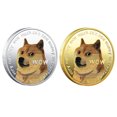 thumbnail image 2 of Muyoka 5 piezas de monedas conmemorativas Dogecoin chapadas en oro o plata, monedas de colecci贸n con patr贸n de perro, 2 of 7