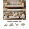 thumbnail image 3 of Fall Thanksgiving Truck Sofa Couch Covers for Dog,Washable Sectional Couch Slipcovers for Loveseat with Tassels,Retro Blue Green Autumn Pumpkins Non Slip Sofa Throw Cover Blanket Large 71''x102'', 3 of 8
