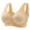 Beige, variant on Women's Wire-Free Wide Strap Front-Hook Bra Underwear