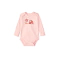 thumbnail image 6 of Garanimals Newborn & Baby 100% Cotton Long Sleeve Bodysuits, Sizes 0–24M, 4-Pack, 6 of 10