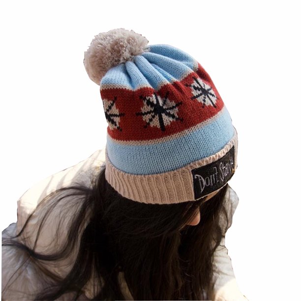 Don't Starve Beanie Blue Hat In Game Winter Knit Cap Snowflakes Costume