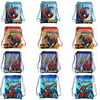 12Pcs Superhero Spiderman Non Woven Fabrics Bags Children Drawstring Backpacks School Bags Kids Birthday Party Best Gifts