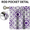 thumbnail image 5 of Mandala Geometry Design Extra Long Blackout Curtains, Scattered Round Big and Small Decorative 2-Panel Window Drapes, Dust-Proof Easy to Clean Window Treatments for Bedroom Living Room-W42xL54in, 5 of 6