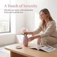 thumbnail image 3 of REGALWOVEN Small Ceramic BudModern Mini Vase, Decorative Flower Vase for Desktop, Shelf & Bathroom, Minimalist Boho Home Decor Pink 2.6"L x 2.6"W x 4.7"H, 3 of 5