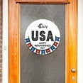 thumbnail image 6 of Bouanq Memorial Day Decorations 4th of July Independence Day Welcome Sign Decorative Vintage Wall Hanging Home Garden Patriotic Party Decor, 6 of 9