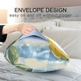 thumbnail image 4 of Yayeee Pillowcase Standard Size Set of 2 Satin Wrinkle Resistant Pillow Case, Retro Lemon Leaves, 4 of 7