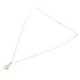 thumbnail image 3 of Collar de plata con colgante de gato y mariposa, collar de clavícula, joyería decorativa, cadena de extensión de 42 + 3 cm, color dorado, 3 of 10