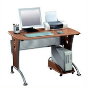 TECHNI MOBILI Karah Wood Top Computer Desk in Dark Honey