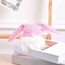 Under 5 Clearance Gnobogi Easter Party Dressing Supplies Rabbit Ear Faceless Doll With Light Decoration Glowing Doll Festival Decoration on Sale