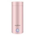 thumbnail image 1 of Bouilloires Électriques 400 ml en Acier Inoxydable 304, Mini Bouteilles d'Eau Chauffantes (Rose US), 1 of 10