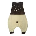 thumbnail image 3 of Saco de dormir para bebé con pies, saco de dormir unisex sin mangas para niños, pijama de franela de 4 estaciones para 1-5 años, 3 of 6