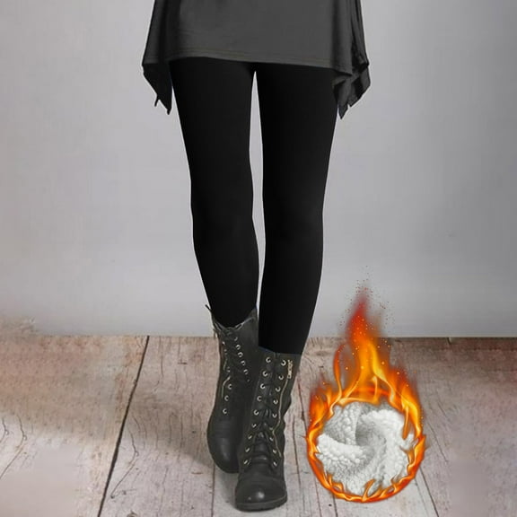 Baqcunre Fleece Lined Leggings Full Length Micro Elastic Soft Transparent White Ash Fall & Winter Womens Pants Thermal Leggings For Women Warm Leggings For Women Winter Black S-XL
