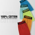 thumbnail image 5 of Natural Feelings Men's 5-Pack Cotton Knitted Comfort Loose Boxer Shorts Elastic Waistband Underwear, 5 of 7