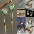 thumbnail image 2 of K-KED Fashion 925 Silver Cubic Zirconia Women Ear Hook Drop Dangle Earrings Jewelry-#9, 2 of 9