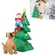 thumbnail image 1 of Árbol De NaviDad Inflable Con Luz Led, Mordedura De Perro, Árbol De Navidad Para Anciano Para Jardín Al Aire Libre, 1 of 7