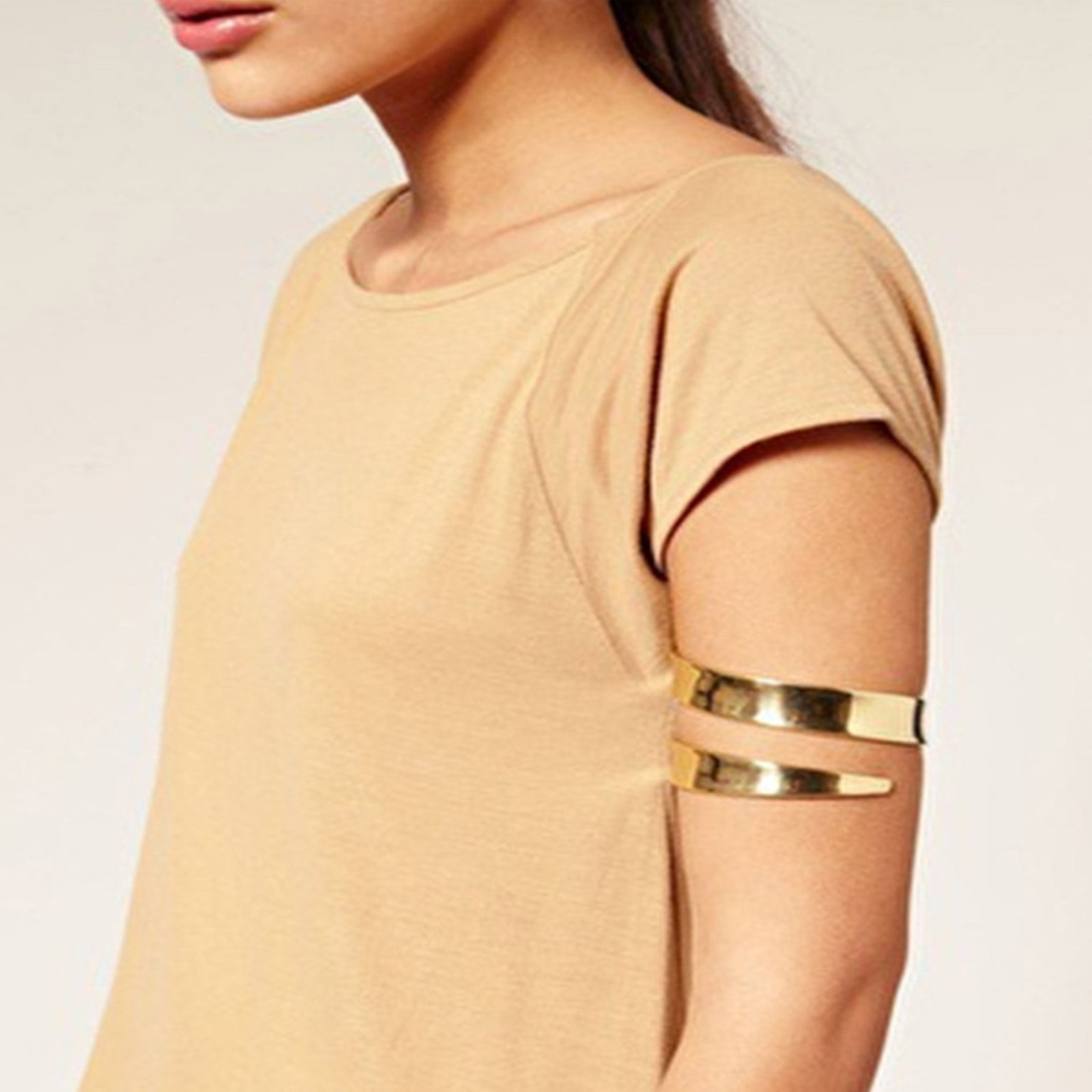 Extra Large Upper Arm Cuff Bracelet , Asymmetric Wide Long Armlet , Gold Upper  Arm Bangle, Bicep Cuff - Etsy