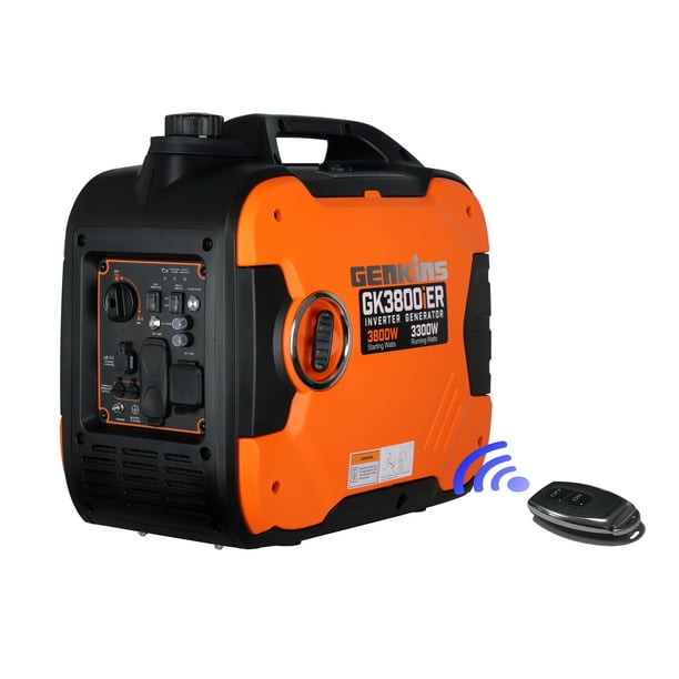 GENKINS 3800 Watt Portable Inverter Generator W/ Electric Starter