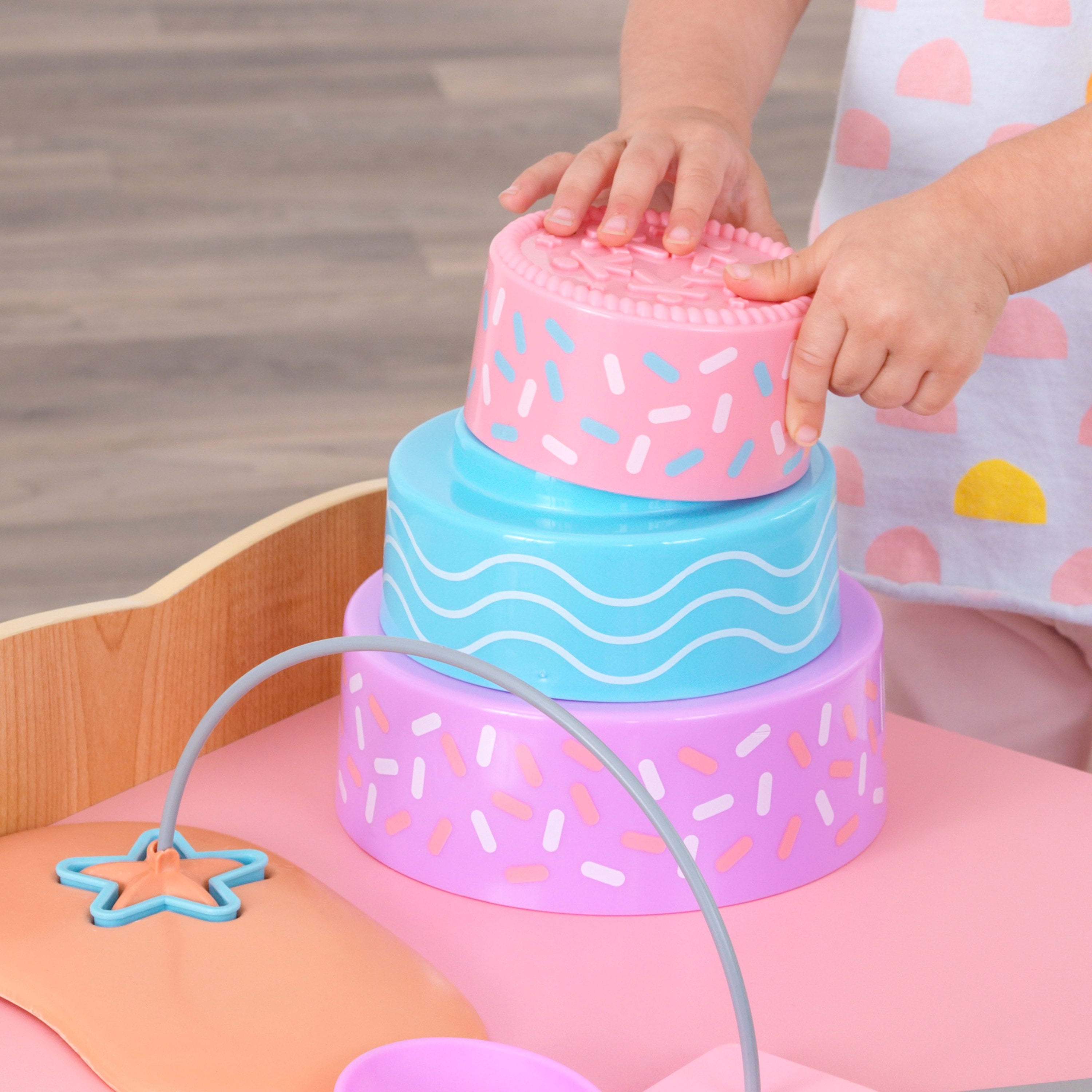 KidKraft Foody Friends: Baking Fun Unicorn Wooden Toddler Activity Set