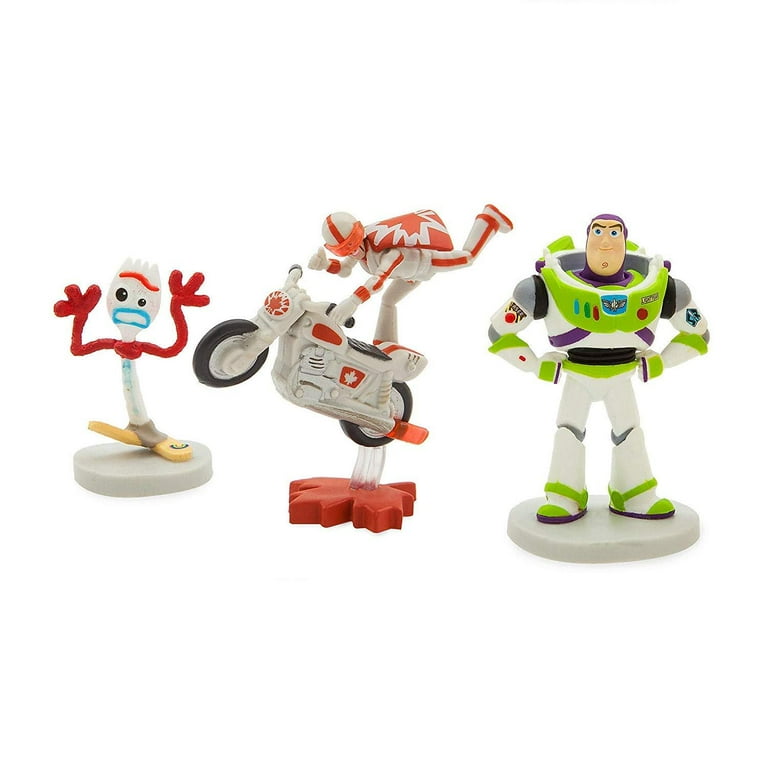 Toy Story 4 Deluxe Figure Set with Woody and Buzz, 9 Piece PVC
