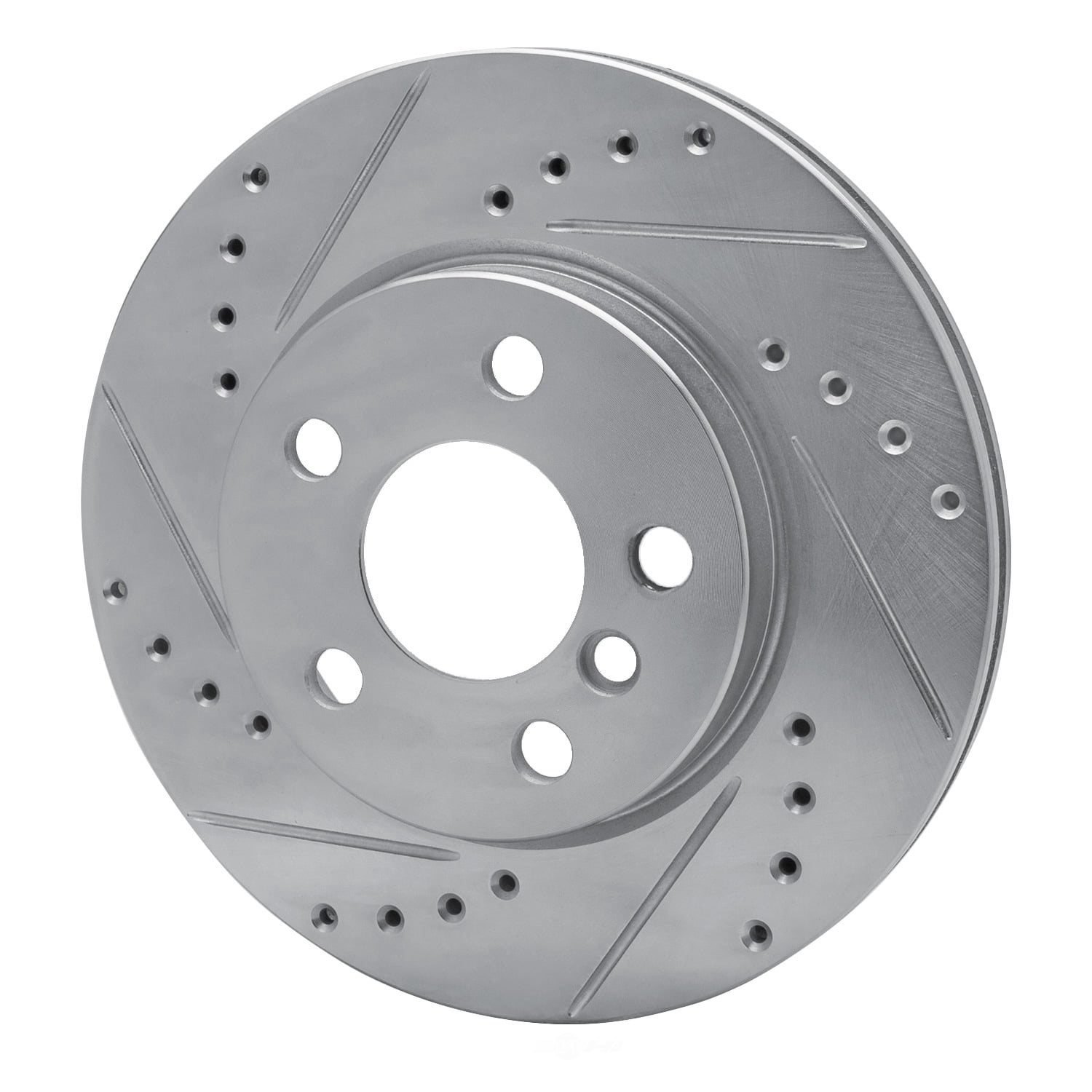 Dynamic Friction Company 631-32017L DFC Brake Rotor - Drilled And Slotted - Silver