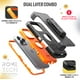 thumbnail image 3 of Rome Tech Funda Protectora para iPhone 16 Pro con Clip para Cinturón y Soporte, Carcasa Protectora de Doble Capa a Prueba de Golpes sin Pantalla, Color Negro y Naranja, 3 of 5