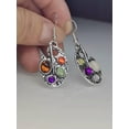 thumbnail image 2 of K-KED Women 925 Silver Dangle Drop Earrings Ear Hook Cubic Zirconia Wedding Jewelry-#4, 2 of 6