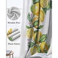 thumbnail image 6 of Yellow Lemons Blackout Curtains for Bedroom 45 Inch Length 2 Panels Set, Summer Fruits Leaves Flowers Watercolor Thermal Insulated Energy Saving Window Treatment Curtains Blackout Drapes 52"x45", 6 of 8