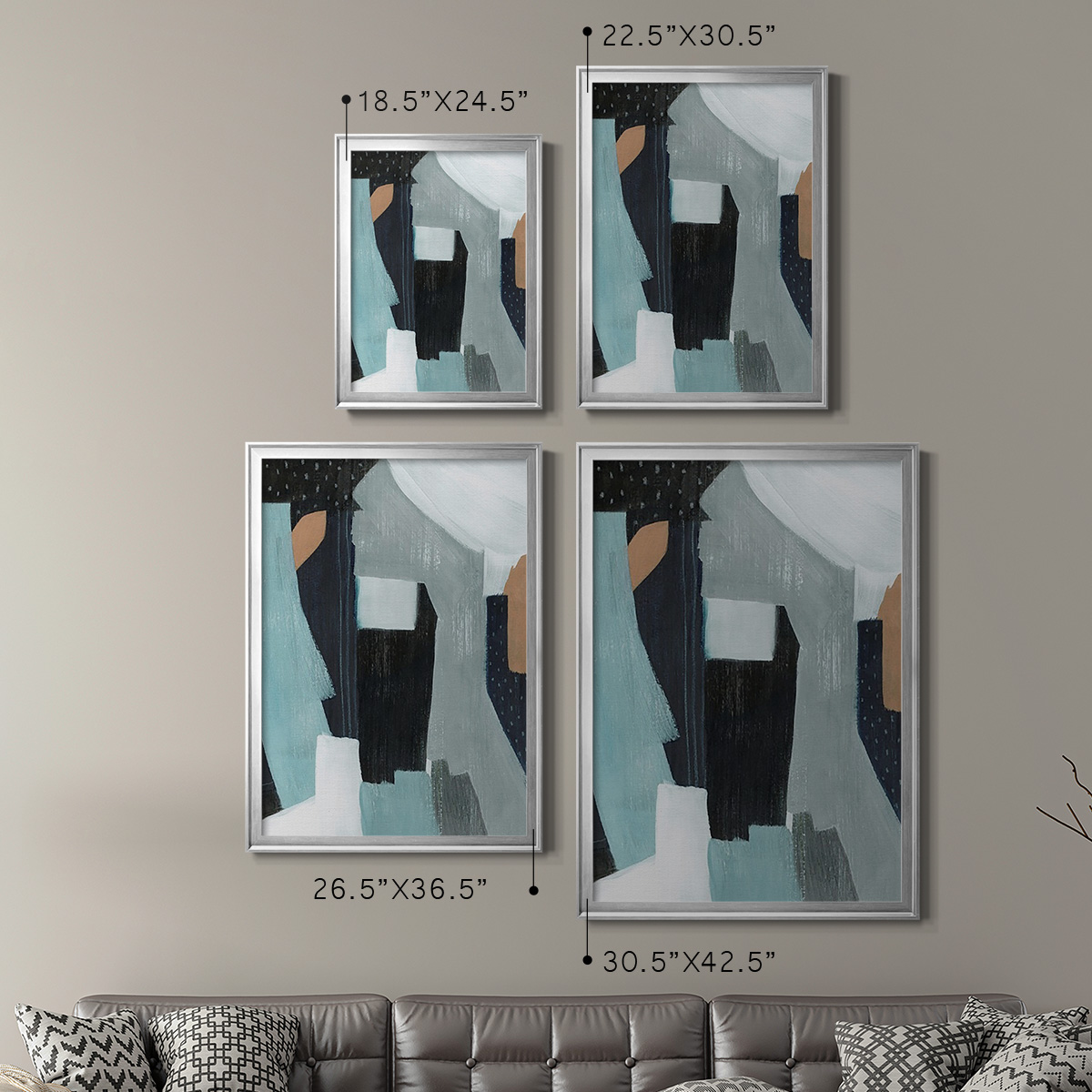 Tangerine Lagoon I Premium Framed Print, in Gold, Black, or Silver - Ready to Hang