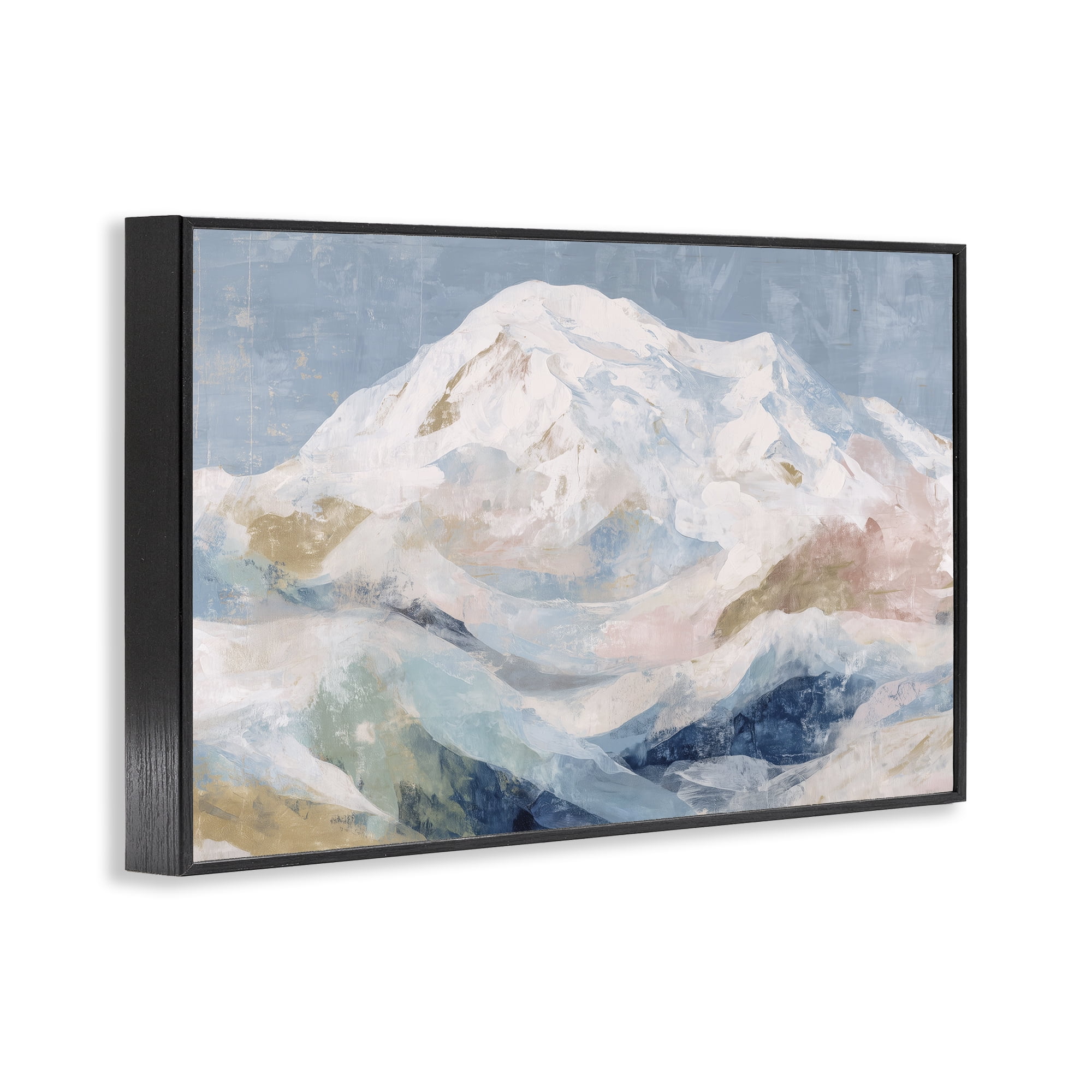 Stupell Industries Icy Mountain Range at Dusk Black Framed Giclee Art, design by Chromatic Storm Studio