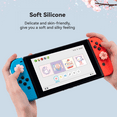 thumbnail image 6 of GeekShare Sakura Pink Carry Case + Thumb Grips Sets for Nintendo Switch/OLED Hard Shell Travel Case, 6 of 11