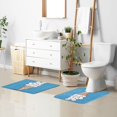 thumbnail image 6 of Yayeee Bath Rug for Bathroom Floor Non Slip Rectangle Fluffy Soft Absorbent Mat, 16"x24", Ice Cream Cat, 6 of 7