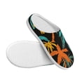thumbnail image 3 of Lsque Palm Trees Pattern Womens Comfort Cotton on Scuff With Memory Foam and Anti-skid Sole Slipper-44/45, 3 of 7