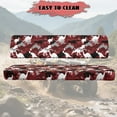 thumbnail image 5 of Yuyamidu Dinosaur UTV Seat Covers Red Camo UTV Bench Seat Cover Backrest Cover for Kawasaki Mule 3010 3020 4010 2003-2013, Protection Accessories, 5 of 6