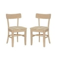thumbnail image 2 of Linon Gourley Wood Dining Side Accent Chair, Set of 2, Unfinished, 2 of 11