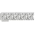 thumbnail image 2 of Ambesonne Baseball Fabric by the Yard Upholstery, Sketch Style Glove Bat, 2 Yards, Black White, 2 of 4