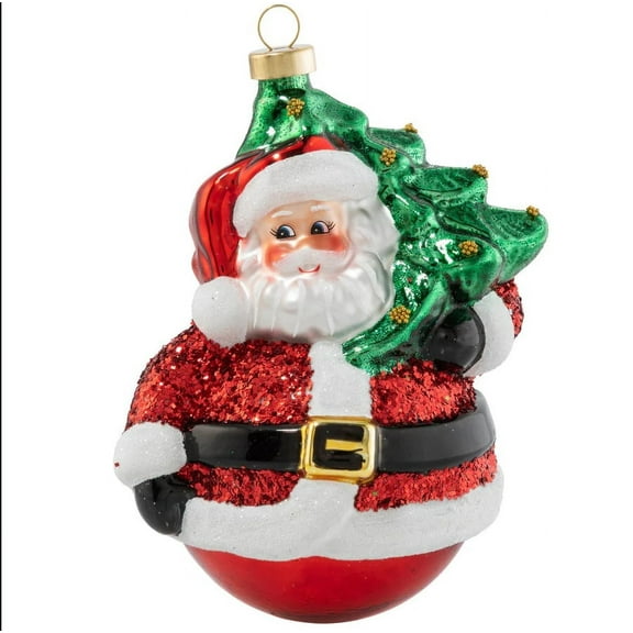 Kat   Annie Santa and Yule Tree Delivery Christmas Ornament - 4.5"