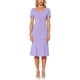 thumbnail image 2 of INSPIRE CHIC Vestido de Sheath para Mujeres, Vestido de Cóctel de Fiesta, Decoración de Botones Vintage de los Años 50, Vestido Midi de Sirena con Volantes, Talla L, Púrpura Claro, 2 of 6