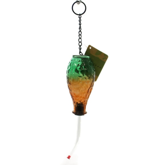 Home & Garden Hummingbird Feeder. Glass Multi Tonal Glass 2Hf189 Green