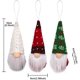 thumbnail image 2 of Adornos navideños de Papá Noel de gnomo sin rostro YONGSHENG juego de 3 colgantes para árbol de Navidad, 2 of 5
