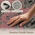 thumbnail image 6 of ODIKA Print Leopard Spotted Zebra Stripes Tiger Border Pink Cheetah Refined Structured for Home Office, Gaming Room, Under Desk, Non-Slip Chair-Friendly, 6 of 7