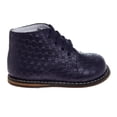 thumbnail image 3 of Josmo Unisex Baby Walking Shoes, First Walker Shoes, Genuine Leather Full Woven Shoes Color: Blue Size: 4, 3 of 9