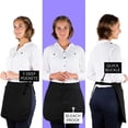 thumbnail image 4 of Delantal impermeable para estilista SupplyMaid con 5 bolsillos, 4 of 7