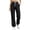 Black, variant on Lopecy-Sta Pants for Women Jogger Cargo Pants Elastic Drawstring Waist Multi Pockets Relaxed Fit Daily Wear Workout Trousers for All Seasons