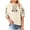 Beige, variant on Women's Short Sleeve T-shirt Embroidered Tops For Women Floral Cotton Linen Tunic Tshirt Tee Women 3/4 Sleeve V Neck Button Boho Ethnic,Pink Women's Short sleeve T-shirt M