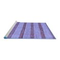 thumbnail image 2 of Ahgly Company Machine Washable Indoor Rectangle Abstract Blue Modern Area Rugs, 2' x 4', 2 of 4