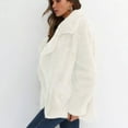 thumbnail image 5 of Hfyihgf Women's Fuzzy Fleece Lapel Open Front Cardigan Coat Plush Warm Winter Plus Size Outwear Jackets(White,S), 5 of 7