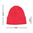 thumbnail image 2 of Herrnalise Men's And Women's Breathable Warm Windproof Winter Knitting Flanging Pullover Hat, 2 of 3