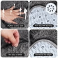 thumbnail image 5 of CozyDesg Shag Area Rugs,4'x6' Soft Fluffy Shaggy Carpet for Living Room,Large Rug for Bedroom Dining Room Home Decor Room Decor,Dark Gray & Black, 5 of 8